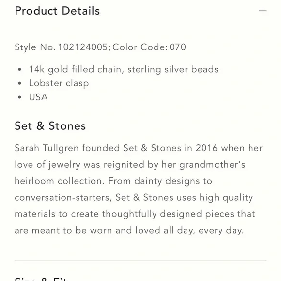 Anthropologie Hand Chain - Picture 7 of 8